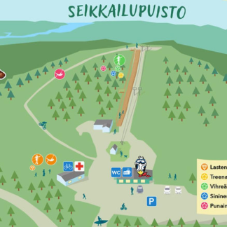 Seikkailupäivä Kokonniemen kiipeilypuistossa (125521B)